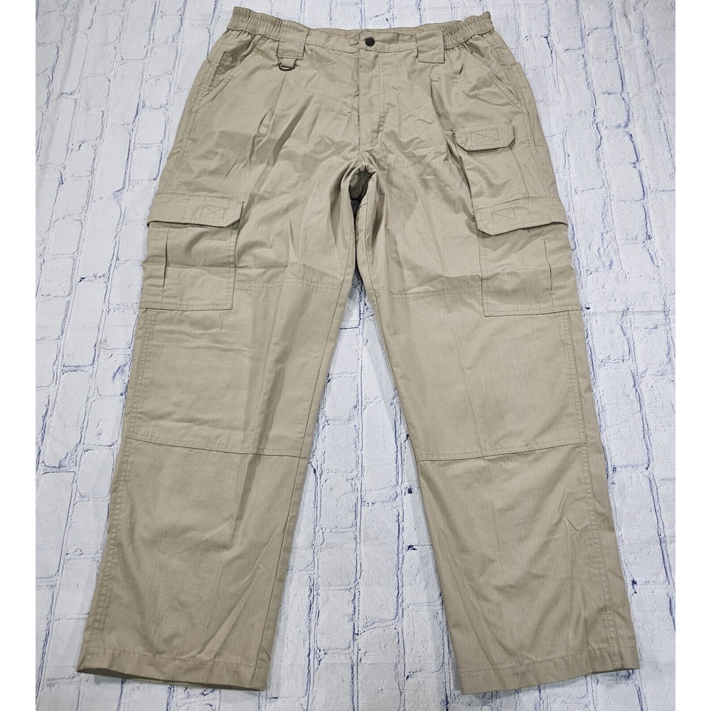 Propper Pants MENS 40X30 Beige Cargo Tactical Ripstop Outdoor Double Knee Nylon